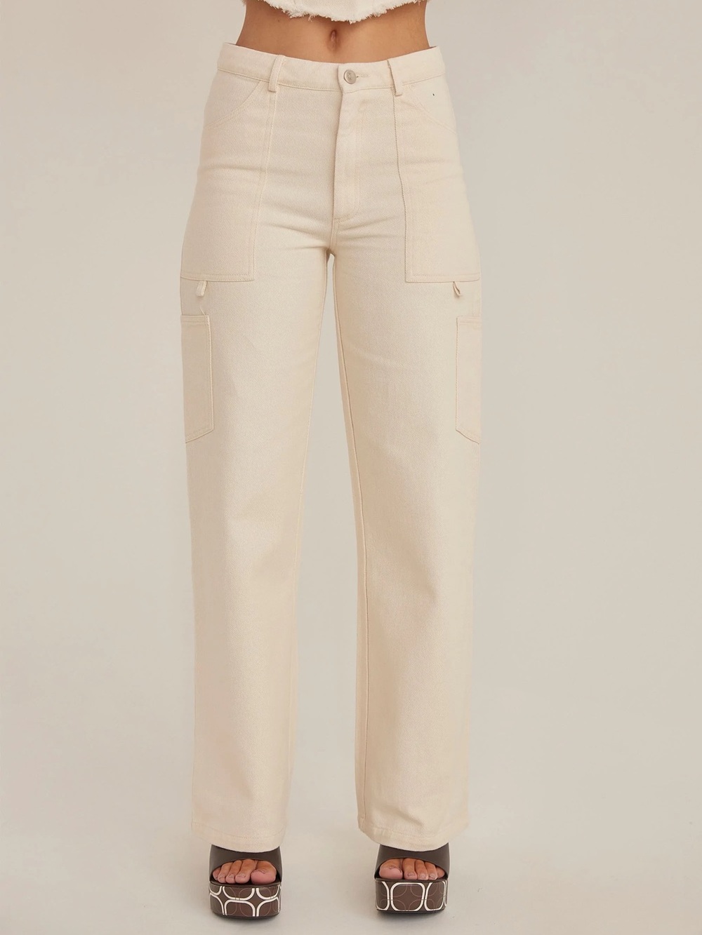 Peppermayo Postcard Drill Carpenter Pant - Ivory
